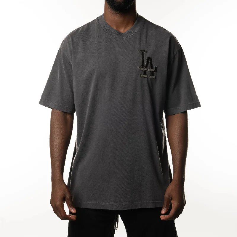 Weekend Deals to Make You Smile LA Dodgers New Era Australia Charcoal Oversized T-Shirt