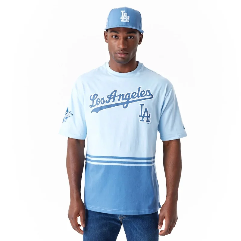 Discount Extravaganza LA Dodgers World Series Pastel Blue Oversized T-Shirt