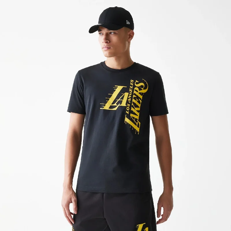 Overstock Sale LA Lakers NBA City Edition Black T-Shirt