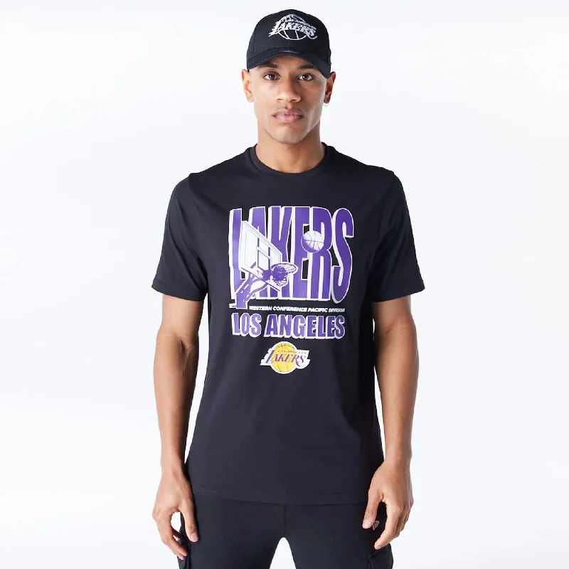 Today’s Deal LA Lakers NBA Wordmark Graphic Black T-Shirt