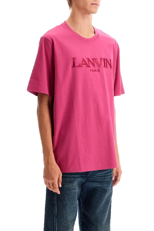 Deal Explosion Lanvin T-Shirt With Embroidered Logo Design