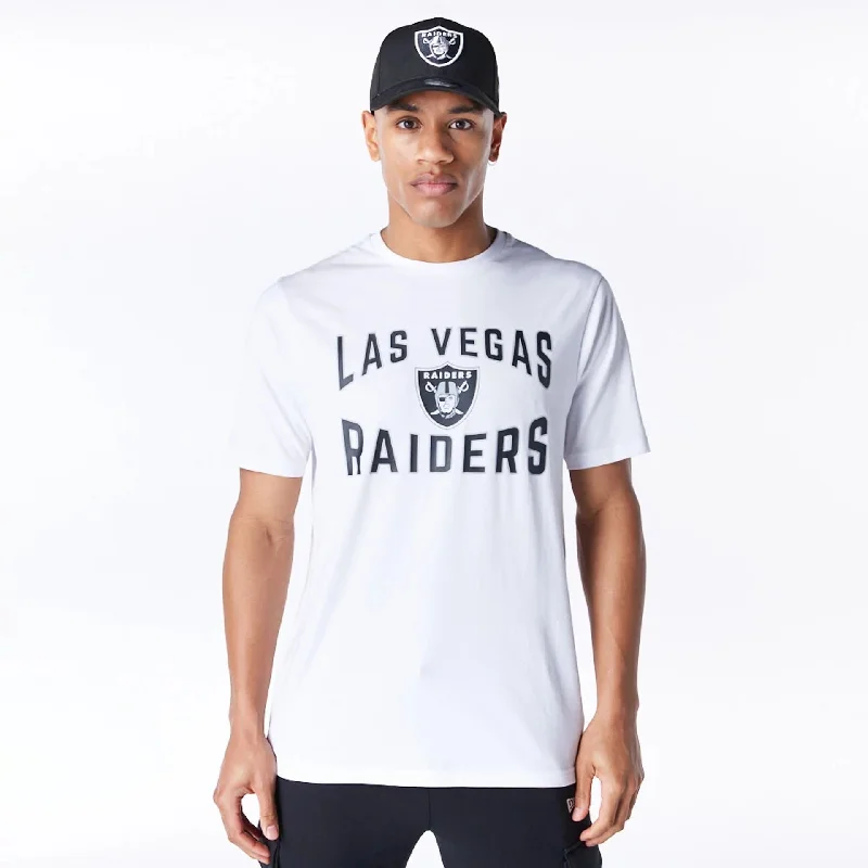Deal Alert Las Vegas Raiders NFL Graphic White and Black T-Shirt