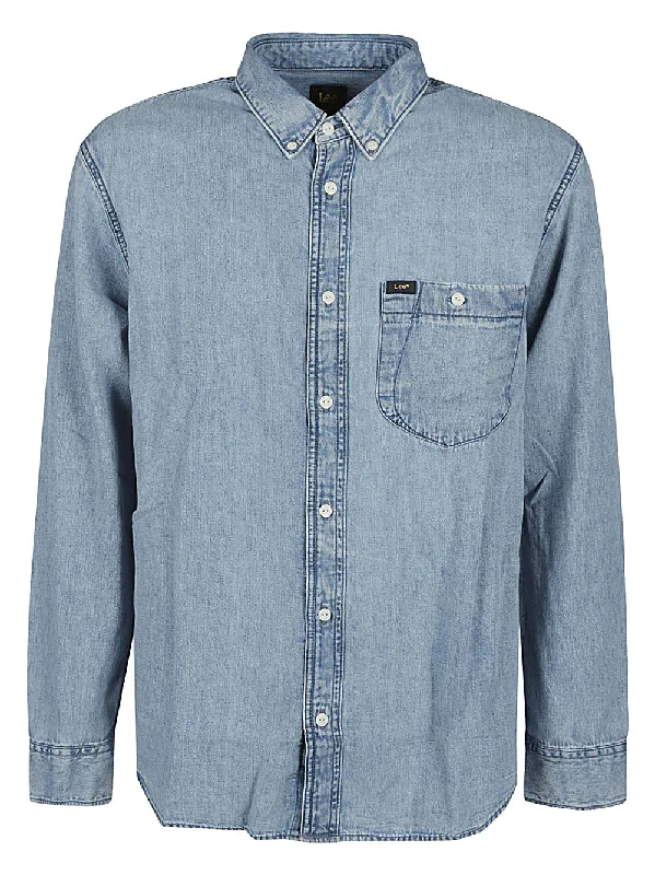 Limited Availability Lee Men's Shirts Clear blue