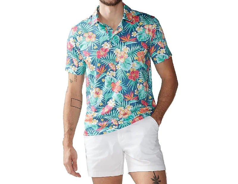 Extra Savings Life In Paradise Polo Shirt In Navy