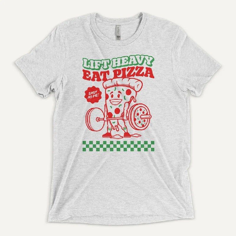 Weekend Savings Spectacular Lift Heavy Eat Pizza Men’s Triblend T-Shirt