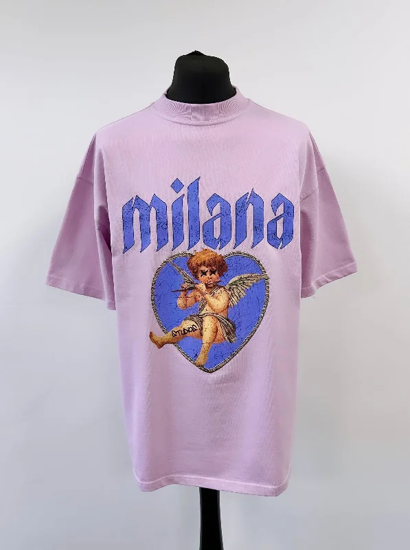 Savings Soar This Weekend Lilac Heavyweight Cherub T-shirt.