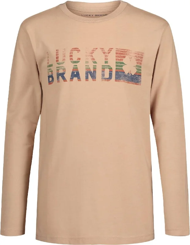 Weekend Savings Delight Long Sleeve T-Shirt In Brown