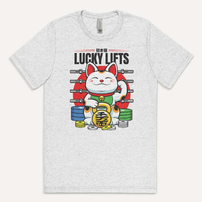 Special Buy Lucky Cat Lucky Lifts Men’s Triblend T-Shirt