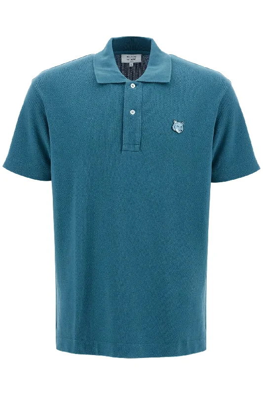 Deal Zone Maison Kitsune Men's Bold Fox Head Comfort Fit Polo Shirt