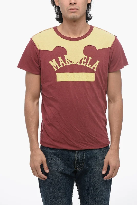 Stock Clearance Maison Margiela MM4 Double-layered T-shirt with Visible Stitching