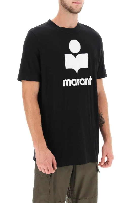 Weekend Bargains Galore Marant Karman Linen Logo T-Shirt