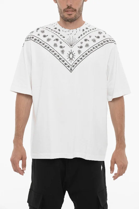 Stock Clearance Marcelo Burlon Bandana Motif Crew-neck T-shirt
