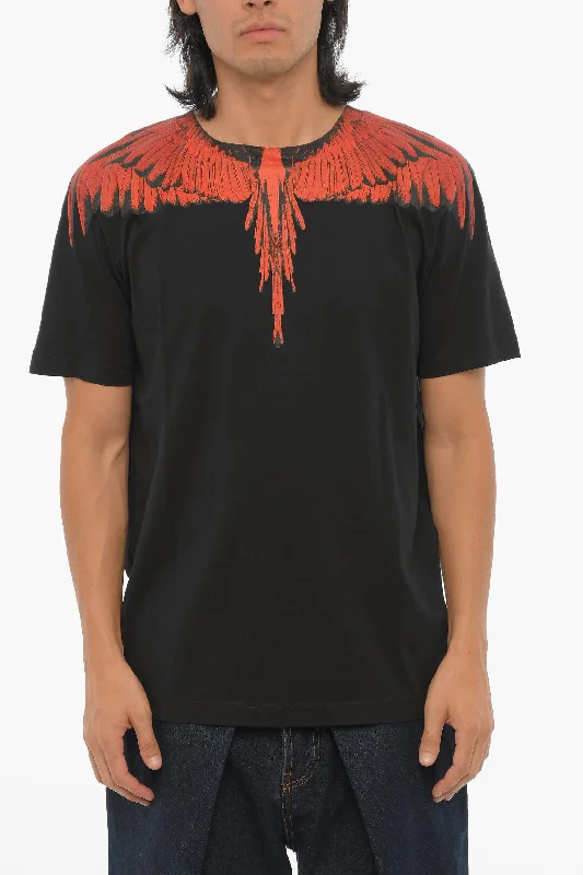 Big Savings Marcelo Burlon Regular Fit ICON WINGS Crew-neck T-Shirt