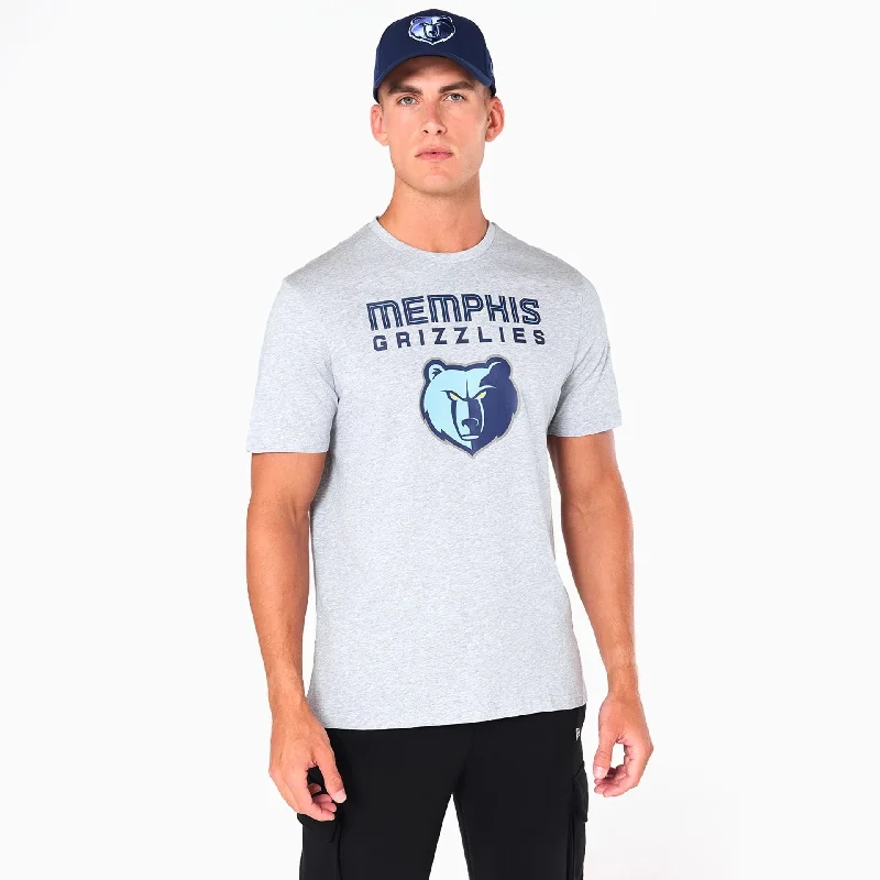 Price Cut Memphis Grizzlies NBA Grey T-Shirt