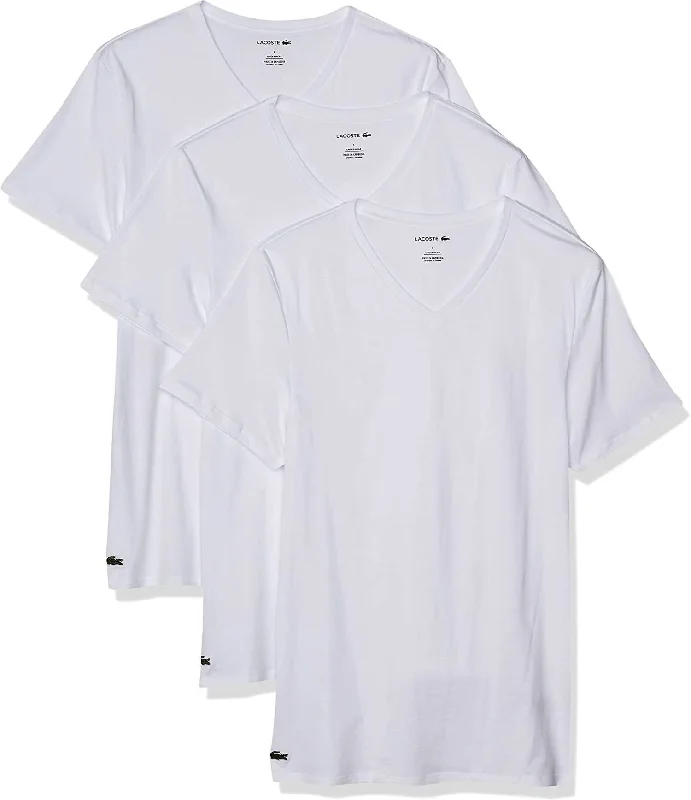 Weekend Savings Spree Men's Slim Fit V-Neck T-Shirts - 3 Pack In White