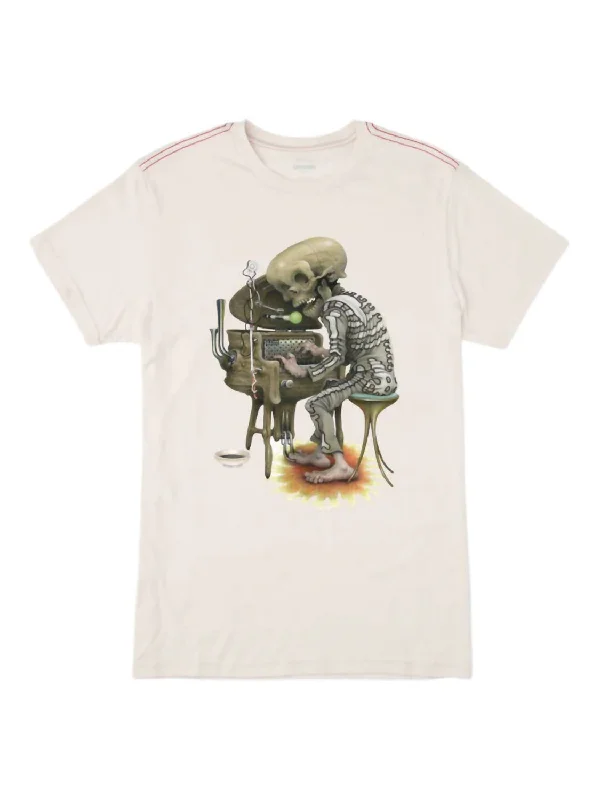 Hot Buy Men's The Organist T-Shirt In Antique White