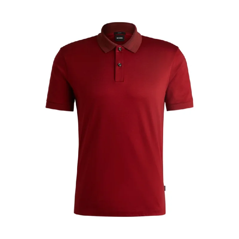 Crazy Deals Mercerized-cotton slim-fit polo shirt with collar stripes