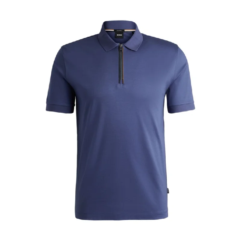 Amazing Value Mercerized-cotton slim-fit polo shirt with zip placket