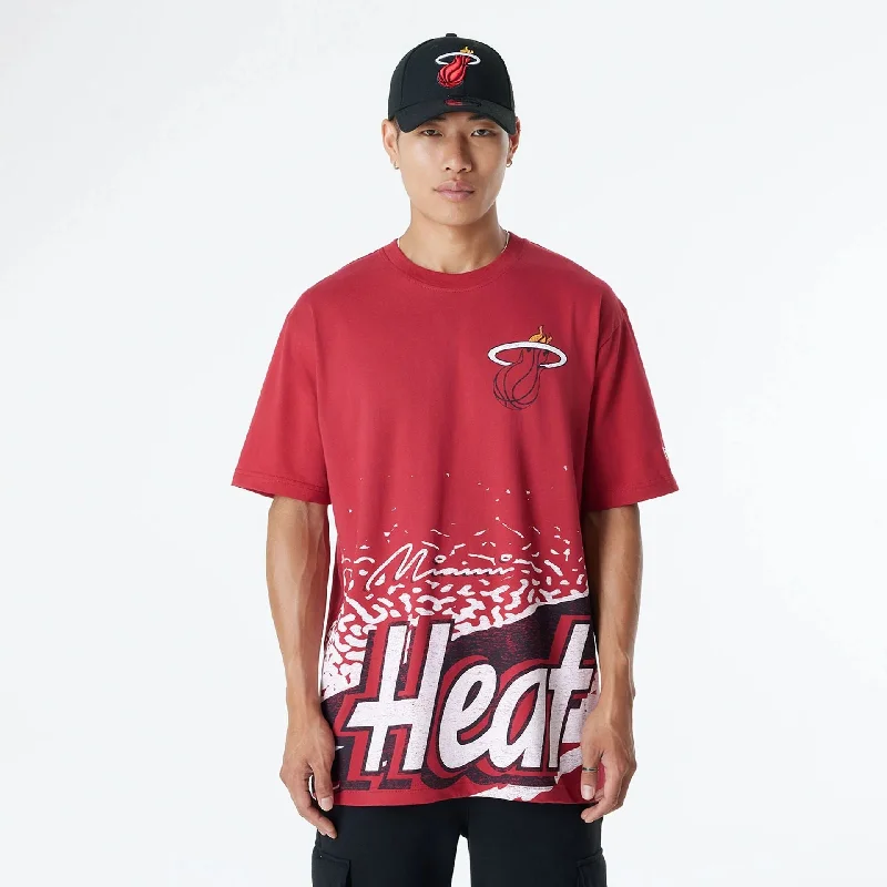 Midnight Madness Miami Heat Sport Classic Dark Red T-Shirt