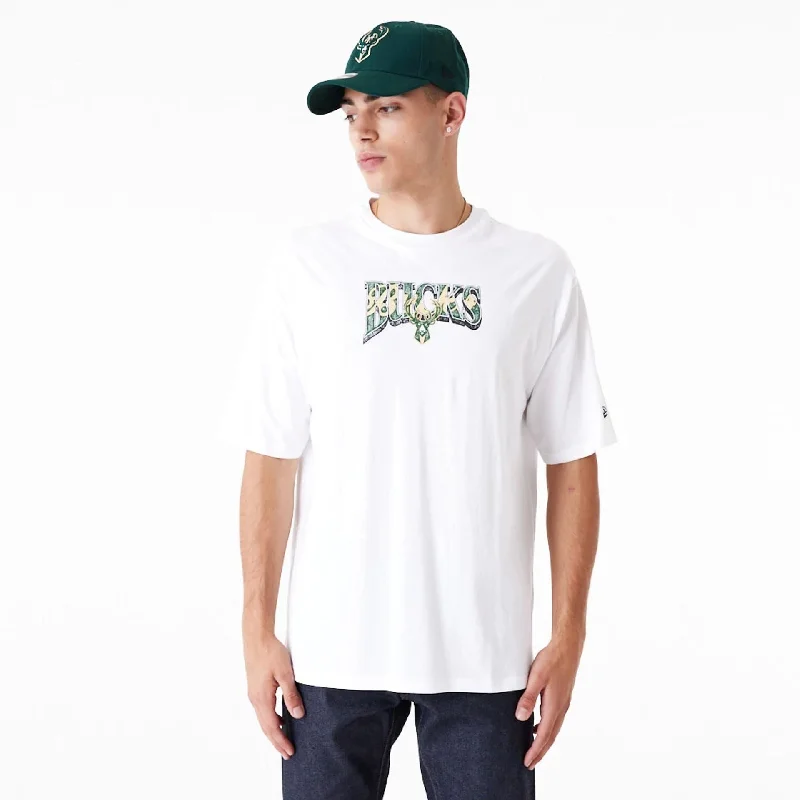 Discount Mania Milwaukee Bucks NBA Championship White Oversized T-Shirt