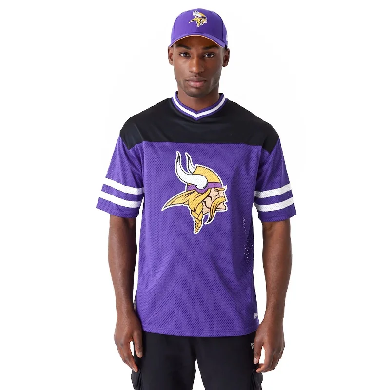 Overstock Sale Minnesota Vikings NFL Wordmark Graphic Purple T-Shirt