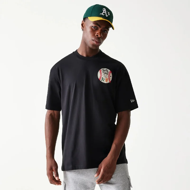 Price Cut MLB Multi Team Battle Of The Bay Black Oversized T-Shirt