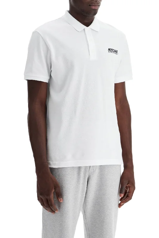Price Drop Moschino Polo Shirt With Embroidered Logo