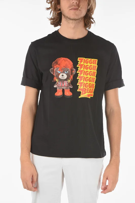 Midnight Madness Neil Barrett Printed ZIGGIE BEAR T-shirt with Cuffed Sleeves