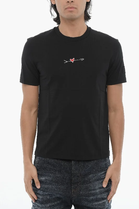 Celebrate the Weekend with Discounts Neil Barrett Slim Fit CUPID Crew-neck T-Shirt