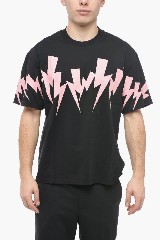 Exclusive Offers Neil Barrett Slim Fit JUMBLEND BOLT Crew-Neck T-shirt