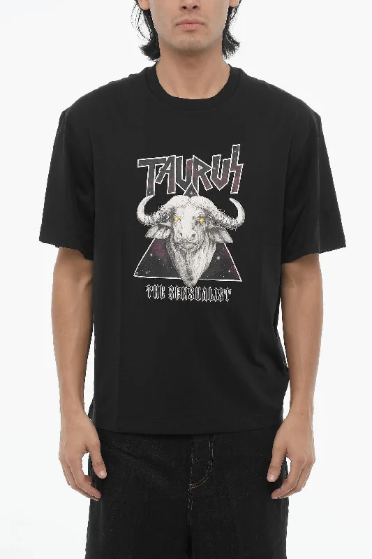 Bargain Prices Neil Barrett Slim Fit Printed ROCK BAND ZODIAC TAURUS Crew-neck T-shirt