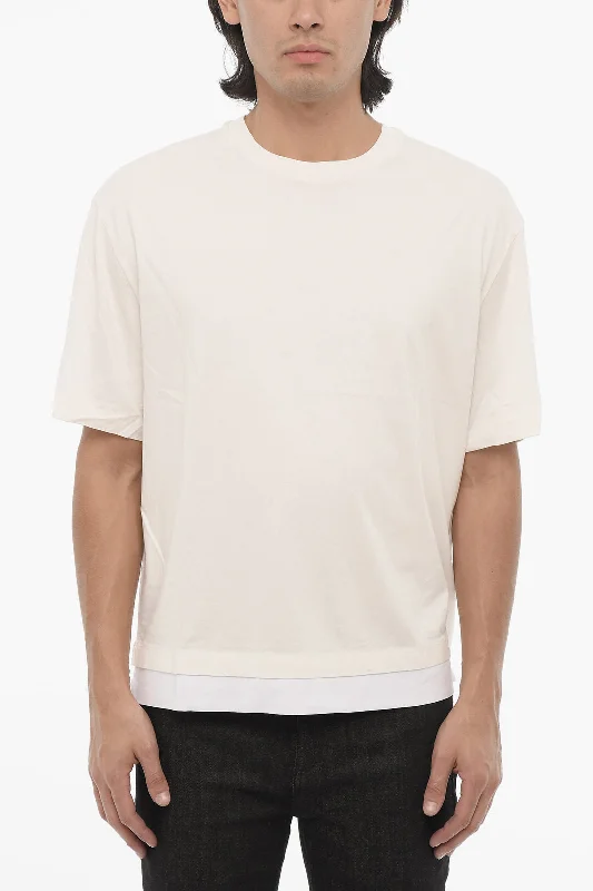 Weekend Discounts to Indulge In Neil Barrett Solid Color Slim Fit Crew-neck T-shirt