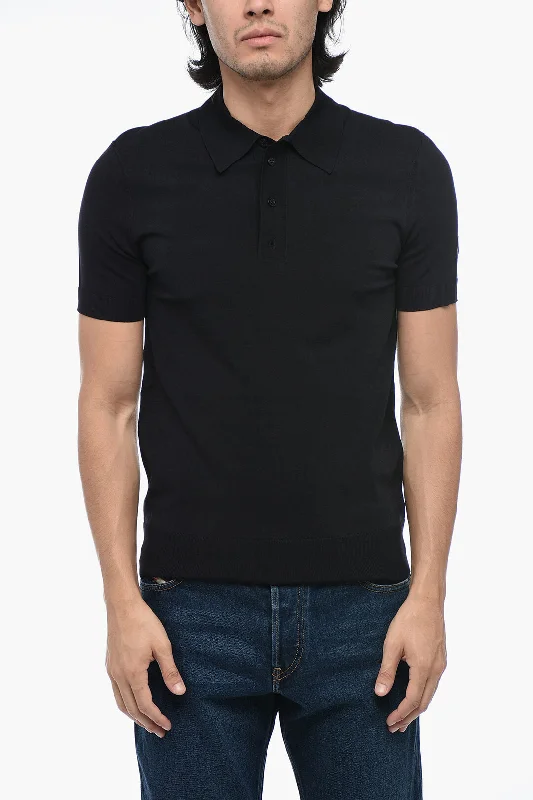 Epic Value Neil Barrett Solid Color Slim Fit Polo Shirt