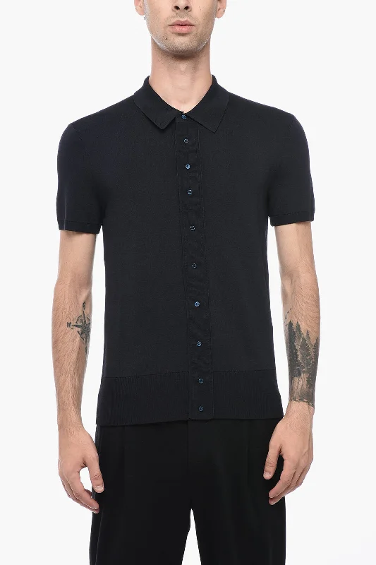 Take Action Neil Barrett Technical Fabric Slim Fit Polo Shirt