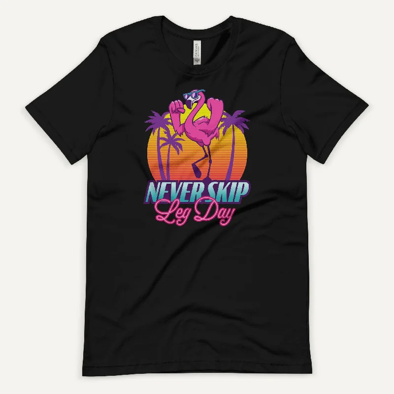 YEAR-End Sale Never Skip Leg Day Flamingo Men’s Standard T-Shirt