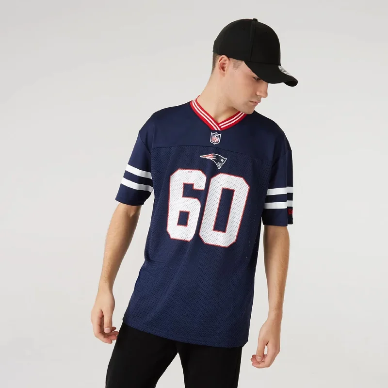 Season Finale Sale New England Patriots NFL Dark Blue Mesh T-Shirt