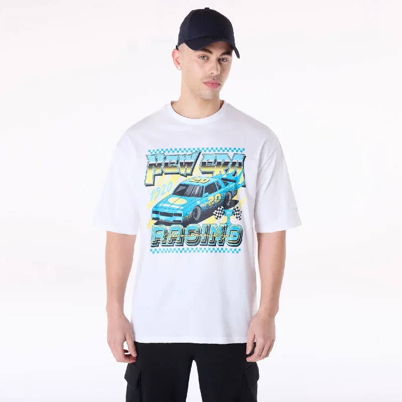 Amazing Deals New Era 1920 Racing Championship White T-Shirt