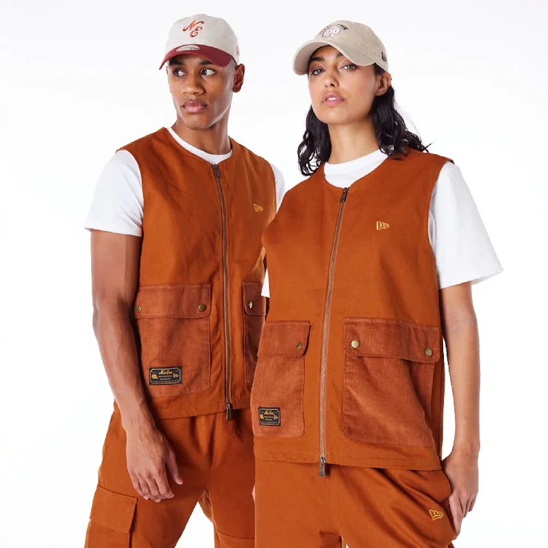 Don't Miss Out New Era Brown Utility Vest Top