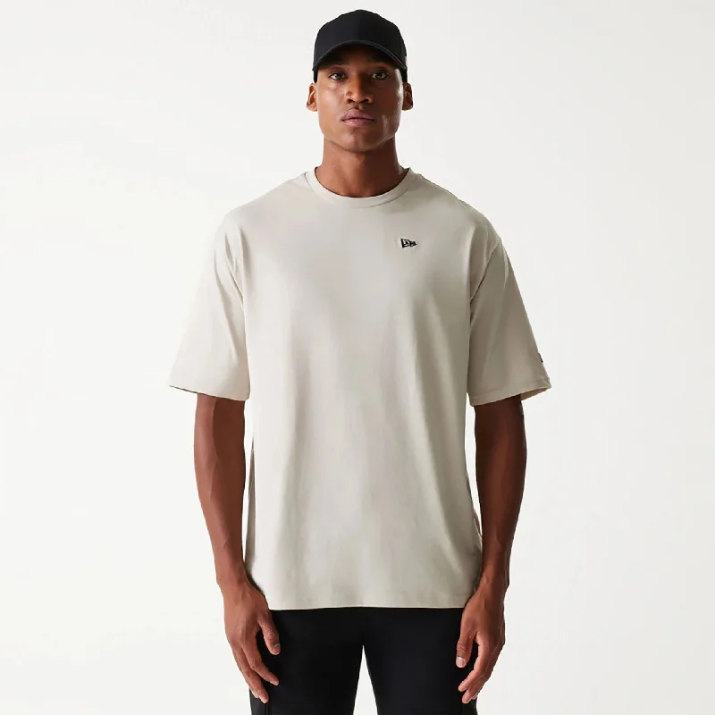 Instant Savings New Era Essential Light Beige Oversized T-Shirt
