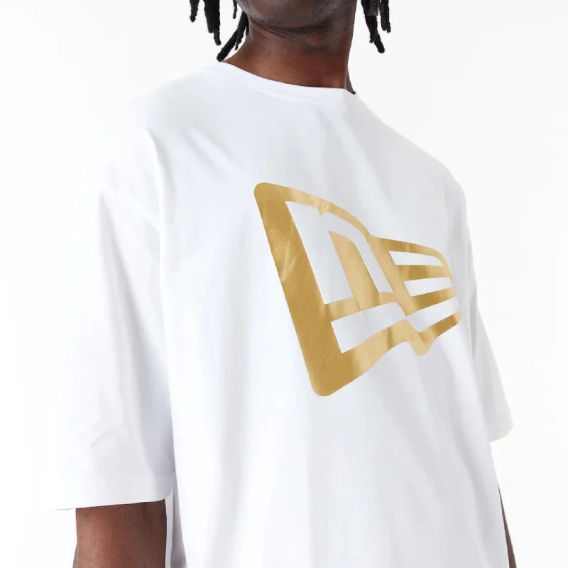 Price Rollback New Era Flag White Oversized T-Shirt