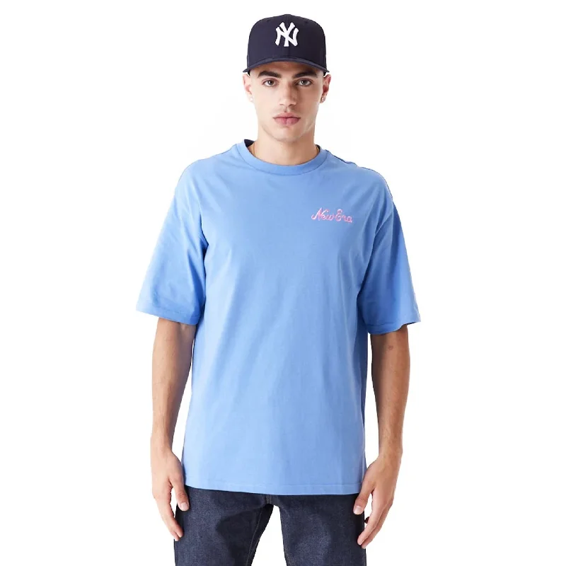 Final Markdown New Era Food Graphic Blue Oversized T-Shirt