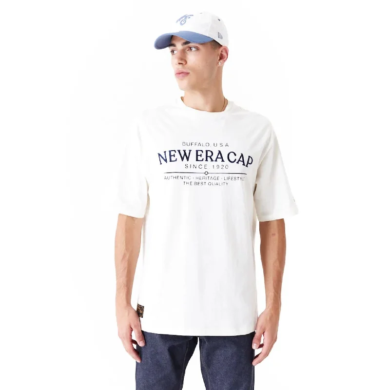Final Clearance New Era Graphic White Oversized T-Shirt