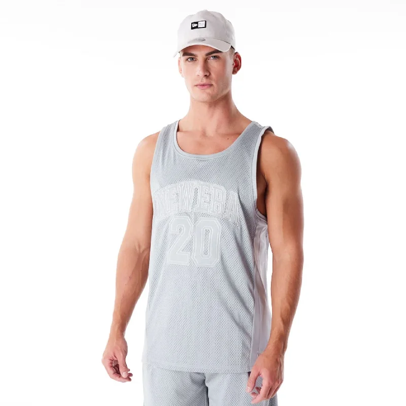 Weekend Offers That Amaze New Era Grey Mesh Tank Top