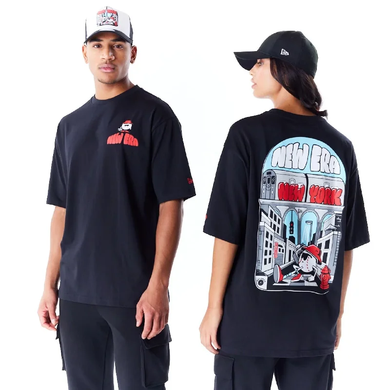 Lowest Rates New Era New York City Graphic Black Oversized T-Shirt