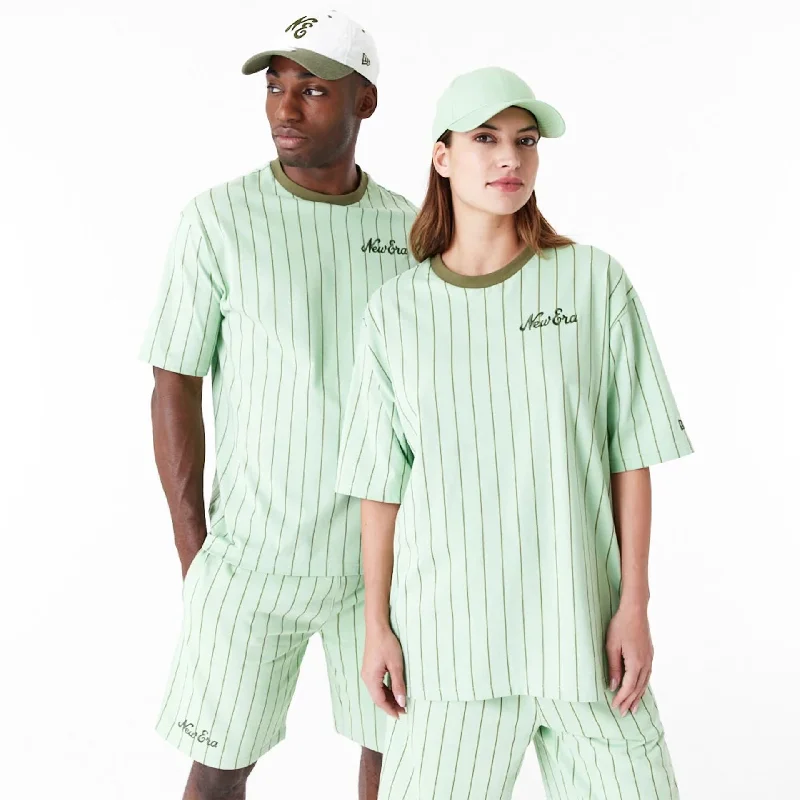 Referral Discount New Era Pinstripe Bright Green Oversized T-Shirt