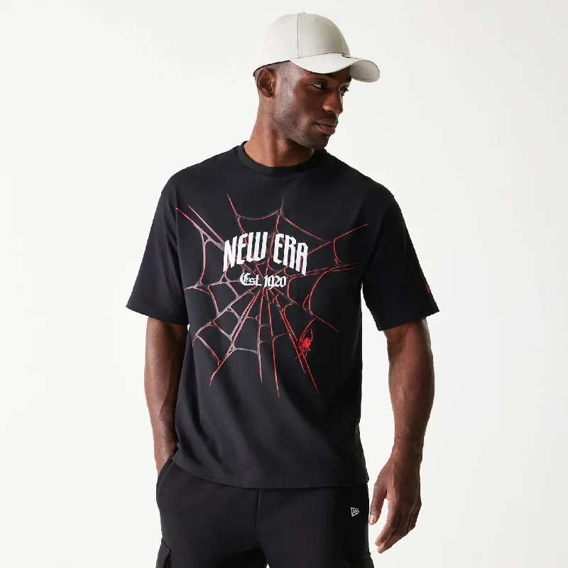 Closeout Deal New Era Spiderweb Black Oversized T-Shirt