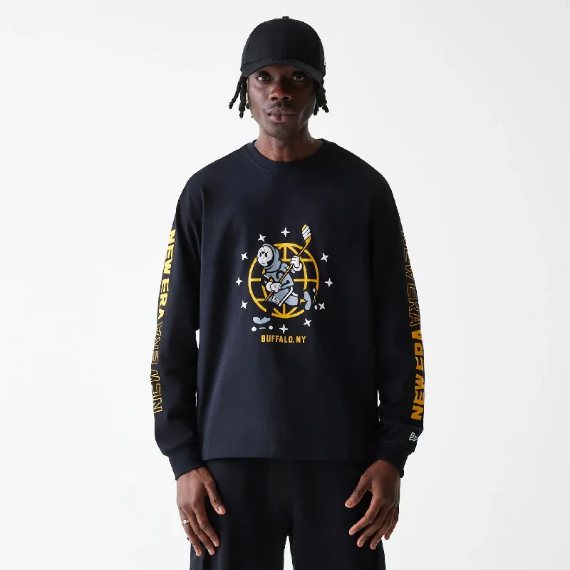 Unmissable Offer New Era Street Dangle Black Long Sleeve T-Shirt