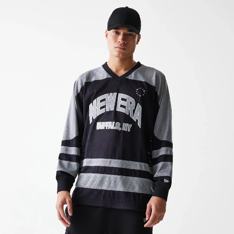 YEAR-End Clearance New Era Street Dangle Black Oversized Jersey