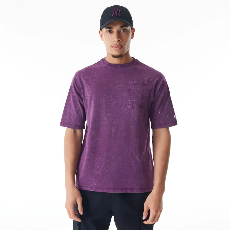 Bonus Savings New Era Wash Dark Purple Oversized T-Shirt