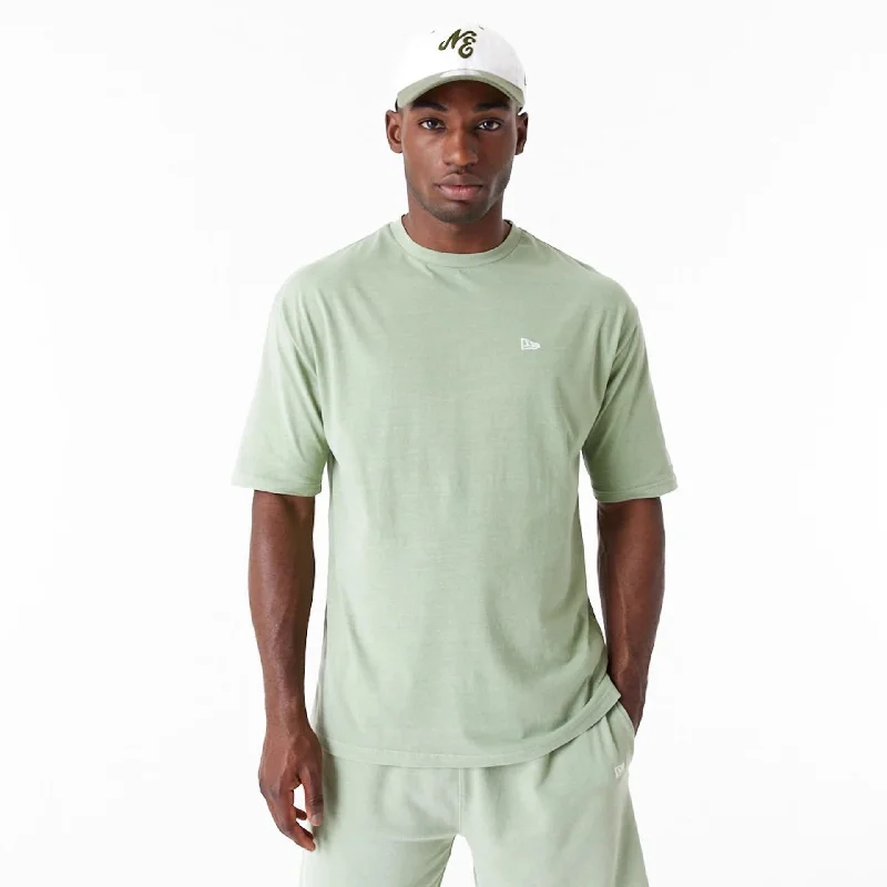 Hurry In New Era Washed Green Oversized T-Shirt